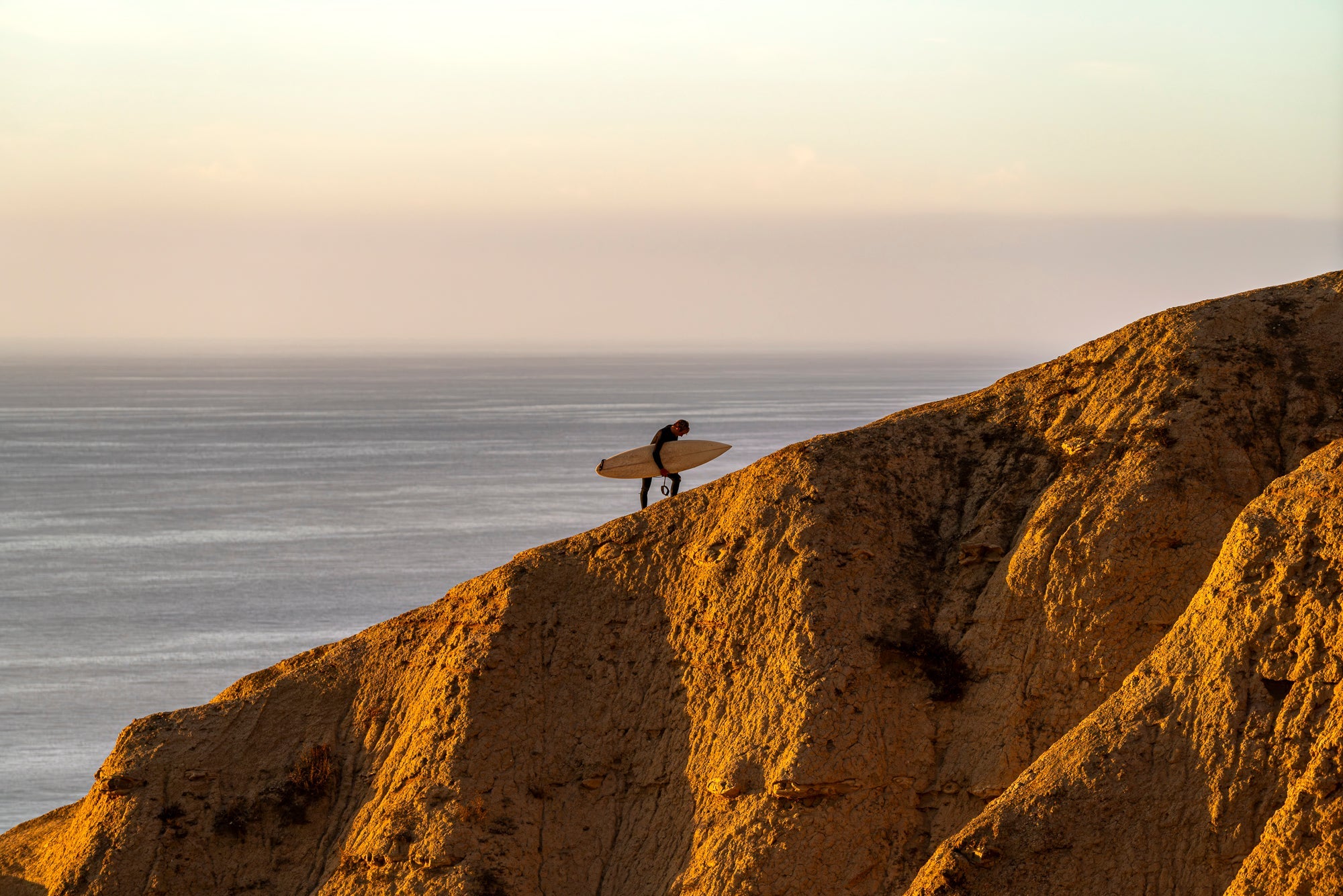 Scenic coastal view of La Jolla with cliffs and ocean waves